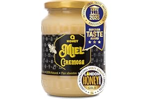 Q HONEY Onorato con il Superior Taste Award 2025 dal Prestigioso International Taste Institute – Miele Cremoso e Spalmabile, 1kg | Grezzo, Naturale, Non Filtrato, Non Pastorizzato