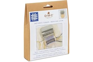 DMC - Mini métier à tisser, loisirs créatifs éco-responsables | idéal pour explorer les techniques de raccommodage et d'embellissement