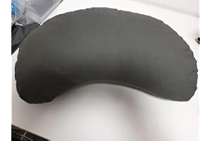 Tvamm Lifestyle Yoga und Pilates Kissen Halbmond 100% Baumwolle Bezug (42 x 20 x 12 cm)