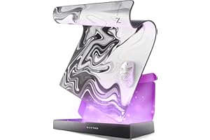 Nyfter - Premium XXL Gamingowa podkładka pod mysz Nyfpad 900 x 500 mm, z płynnym wzorem, bez fal, z ekstra przyszytymi krawędziami (biało-czarna)