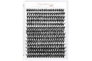 YOONOYA Pestañas Pelo a Pelo DIY de 280 Piezas 50D 9-16mm 0.07 D Curl Extensiones Pestañas Individuales Cluster Pestañas Postizas (50D-9-16mm-mix)