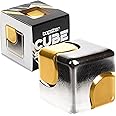 Fidget Spinner Fidget Cube Anodised Metal Hand Spinner Desk Toys Sensory Toys Stress And Anxiety Relief For Children and Adults ADHD ADD Autism - Sliver/Gold