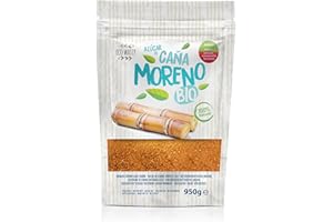 ECO WASSY Zucchero di canna integrale biologico: dolcificante naturale, non raffinato e ricco di nutrienti | Ideale per dolci, caffè e bevande. Sapore autentico e puro. (950Gr)