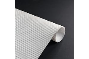 Decomira Mata do szuflad, Możliwość przycinania, 30x150 cm | Zmywalna wykładzina do szafek lub mata antypoślizgowa do szuflad, lodówki lub półek | Jako podkład kuchenny lub organizer | Biała