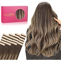 Haarverlängerung Zum Anklippen, 45 Cm (50 G) – 100% Echthaar, Farbe #06 Hellbraun, Mit 5 Clips