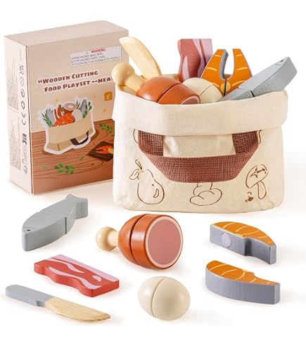 Vautvis Jeu de Fruits Et Légumes en Bois - 16 Pièces Cuisine Enfant - Jouet Éducatif 4 Ans - Cadeau pour Garçon Fille Vautvis Jeu de Fruits Et Légumes en Bois - 16 Pièces Cuisine Enfant - Jouet Éducatif 4 Ans - Cadeau pour Garçon Fille