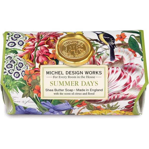 MICHEL DESIGN WORKS Badeseife – 245 G, Birds & Butterflies, Dreifach Gemahlen, Mit Sheabutter