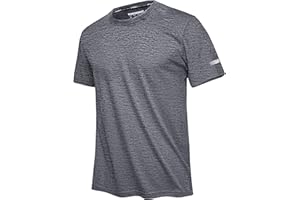 EKLENTSON Men's T Shirt Quick Dry Breathable Running Tops Crewneck Short Sleeve Workout Fitness Athletic Shirt