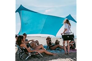 Neso Tienda Tents Gigante Beach, 2,5 m (8 pies) de Altura, 3,4 m (11 pies) x 3,4 m (11 pies), Esquinas reforzadas y un Bolsillo más frío (Verde Azulado)