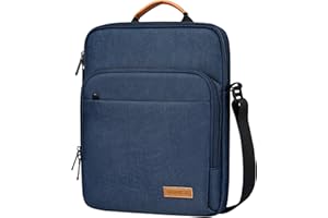 Dadanism 9-11" Tableta Bolsa de Hombro con Manejar para iPad (A16) 11", iPad Air/Pro 11", i-Pad 10.ª Gen/Air 5/4 10,9", i-Pad 9/8/7.ª Gen 10,2", Galaxy Tab A9+ 11", Tab M11/Idea Tab 11", Gris Azul