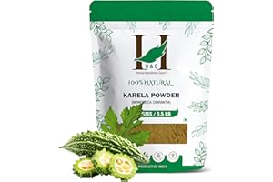 H&C HERBAL INGREDIENTS EXPERT H&C Karela/Bitter Gourd Powder (Momordica charantia) 227g / 0.5 Lb | for Healthy Blood Sugar Levels | Metabolic Wellness