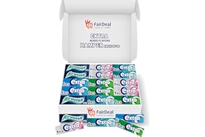 FD FAIRDEAL CASH & CARRY Variety Box Extra Sugar Free 30 Pcs Chewing Gum Bulk Box (Blueberry,Peppermint, Spearmint,CoolBreeze,Airwaves,Bubblemint) /Pack of 30/12.6g