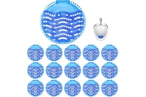 DKUNDZH 15 Pezzi Filtro per Orinatoio, Colino per Orinatoio, Tappetino Per Orinatoio, per Ogni Tipo di Vespasiano e Orinatoio, Filtro per Orinatoio con Profumo