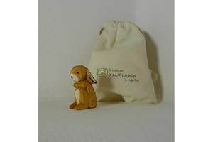 Hase Schlappohr von Lotte Sievers-Hahn 4,0 cm mit Baumwollbeutel Krippenfigur