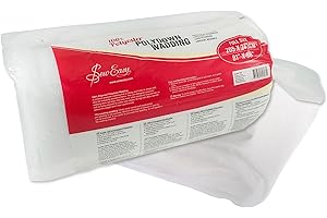 Sew Easy Acolchado Guata de guata de Polydown 100% poliéster Lavable Tamaño completo 205,7 x 243,8 cm 81 x 96”
