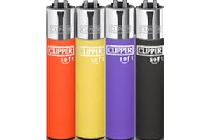 Lot de 5 briquets cLIPPER ® micro-soft touch micro-mixte