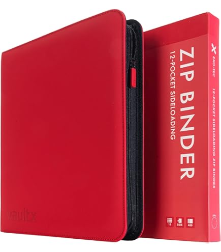 Vault X 9 Pocket Trading Card Zip Binder, 360 Cards, Premium Exo