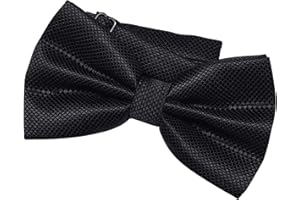 DonDon Herren Fliege 12 x 6 cm gebunden mit Hakenverschluss und größenverstellbar für besondere Anlässe