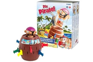 TOMY - Pic Pirate Jeux de Société pour Enfants, Jouet pour Noël,Jouet Enfant 4 ans, Jeu Rigolo pour Groupes, Cadeau Anniversaire Idéal, Jeux 4 ans+