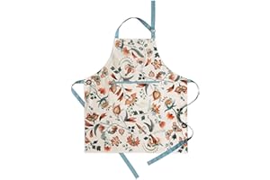 Maison d' Hermine Schürze, 100% Baumwolle, 1 Stück, verstellbarer Nackenriemen, Schürze mit Mitteltasche und langen Bändern für Damen, Herren, Koch