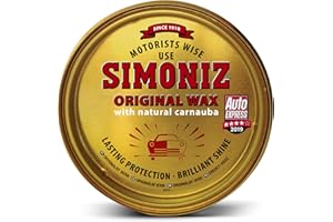 Simoniz Original Car Wax, Award Winning Simoniz Wax, Guaranteed Long-Lasting Protection & Shine For Car Paintwork, Essential Car-Cleaning Products For Brilliant Shine, Carnauba Wax For Car, 150g