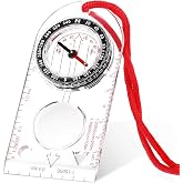Skylety 1 Piece Adjustable Declination Compass for Hiking | Accurate Navigation and Orientation, With Map Reading, Ideal for