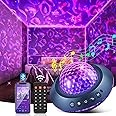 One Fire Galaxy Projector Light with Remote Timer Star Light Projector for Bedroom, 21 Colour Changing Sensory Night Light Projector with Bluetooth Speaker, Star Projector Night Light for Kids Adult