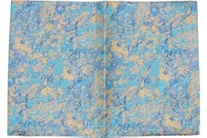 ZZYANGZZ Adjustable Book Covers A5 Book Covers for Bibles Book,Covers for Textbooks is Suitable for Protecting Books Literature and Notebooks Bohemian Book Sleeve Cover (Starry Sky-Yellow)