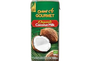 ORIENT GOURMET Leche de coco orgánica, contenido de grasa 17-19% 1000 g