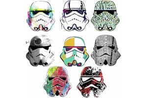 ROOMMATES Pegatinas reutilizables Star Wars Artistic Cabezas de Storm Trooper