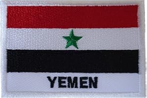 ELLU Yemen bandiera toppa da cucire su arabo arabo medio Oriente Yemenita distintivo ricamato