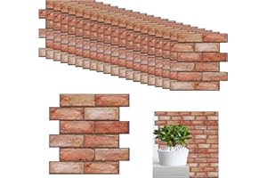 XMSZQU 20er Pack Tapete Wandverkleidung Steinoptik, 30×30 cm Wasserdichte PVC Steintapete, 3D Wandpaneele Steinoptik Selbstklebend, Wandpaneele füR Wandtür Schlafzimmer Küche