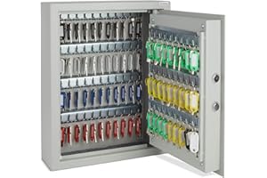 VonHaus Key Safe Wall Mounted - Digital Cabinet with Solenoid Lock and 71 Key Capacity - Home Office and Business Organiser with Secure Keypad Access and Safe Box Light Indicators