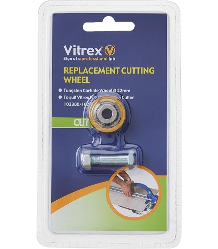 Tile Cutter Wheels - LNSYSNS 22 × 6 × 6 mm Spare Cuttings Replacement Wheel, with Wheel Rod - Manual Tile Cutting Machine Replacement, for Cutting Ceramic Tiles, Glass, and Ceramic Bricks Tile Cutter Wheels - LNSYSNS 22 × 6 × 6 mm Spare Cuttings Replacement Wheel, with Wheel Rod - Manual Tile Cutting Machine Replacement, for Cutting Ceramic Tiles, Glass, and Ceramic Bricks