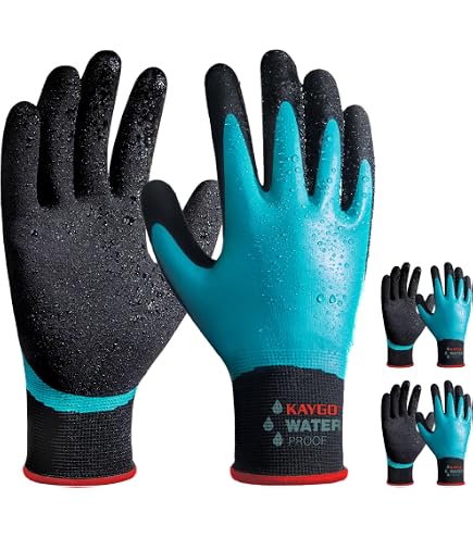 12 Paar Wonder Grip WG-318 Arbeitshandschuhe – Wasserdicht, Latex, Größen Wählbar