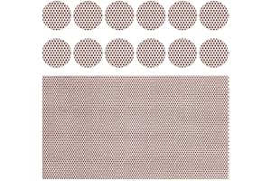 Shinekoo Adhesive Match Striker Sheet Honeycomb Circle Match Strike Paper Matches Lighting Strip Peel and Stick Match Striker Strip Pre-Cut in Circles for Easy Match Lighting Craft Projects