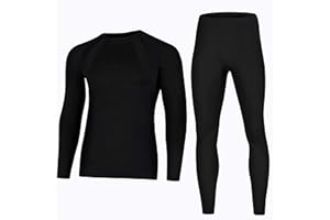 BRUBECK Herren Funktionsunterwäsche Set: Langarm Shirt + Lange Hose | Funktionswäsche | Atmungsaktiv | Schnell trocknend