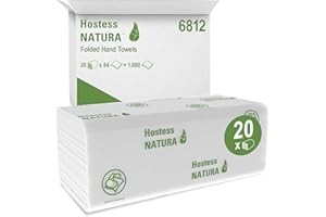‎KIMBERLY-CLARK PROFESSIONAL Scott Natura Handtücher - C-Falzung/Weiß/groß / 20 Päckchen x 84 Tücher, 1er Pack (1 x 20 Stück)