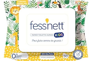 Fess'nett Papier Toilette Humide Kids 50 Pièces 1 Unité
