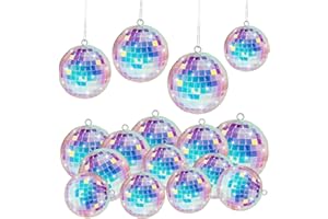 SUNSHINE SMILE Boule à Facettes Disco,Boule à facettes à Suspendre pour Décoration,Boule à Suspendre,Disco Boule à Facette Miroir,Idéale pour Soirées Ambiance Disco,Décoration de Célébration de Mariage