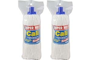 Super Net Cali Fregona de Microfibras 250 Gramos. 2 Unidades.