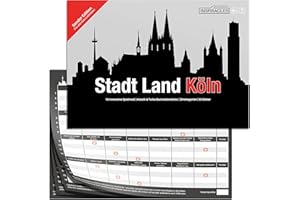 Inspiracles Stadt Land Köln - Tolles Köln Geschenk - Das Quiz Spiel für Kölner und Fans - Köln Souvenirs, Köln Andenken - Köln Spiel für Freunde