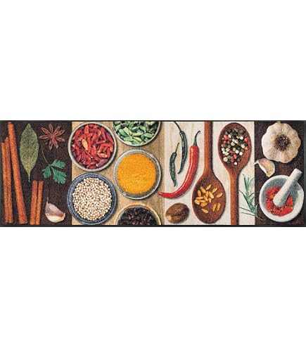 Wash+Dry Kitchen Tiles Zerbino, Poliammide, Multicolore