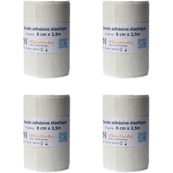Lot De 8 Bandages Autoadhésifs 5 Cm X 4,5 M – Élastique, Respirant, Sans Outils – Pour Sport, Tatouage, Soins Vétérinaires (Chien, Chat, Cheval) – Noir