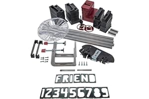 ‎MILESCRAFT Milescraft 1262 – Schilderherstellungsset für HM-bestückte Fräser, mit Buchstaben und Zahlen.