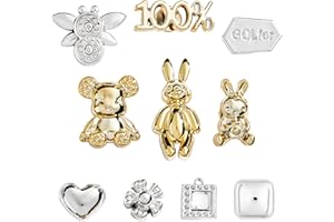 CityComfort Charm Schuhanhänger, Schuhschmuck & Charm Set für Clogs, Sandalen, Sneaker