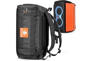 OUKNAK Speaker Bag Travel Case Replacement for JBL Party Box Series, Portable Speaker Carry Tote Bag Backpack for for JBL Speaker (for JBL partybox 120 Black)