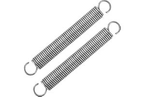 GUNGY Molle a Trazione 150mm Molla di Trazione Doppio Gancio in Acciaio Inossidabile Diametro Filo 2,5mm Diametro Esterno 20mm Tiro 13,5kg 2 Pezzi