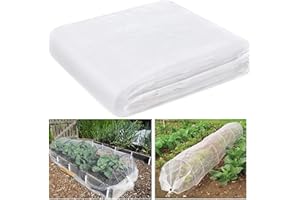 OAHAO Insektenschutznetz Gemüsenetz Pflanzennetz Netze Gartennetze für Gemüse Pflanzen Früchte Blumen Felder Gewächshaus Reihenabdeckungen Hochbeetbarriere Bildschirm Vogelschutznetz(2 * 5M)