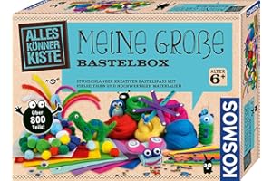 Kosmos 604431 AllesKönnerKiste Meine große Bastelbox, Bastel-Set, Bastelsets für Kinder, Bastelmaterial, Bastelzubehör, Bastelbedarf, Basteln für Kinder ab 6 Jahren